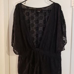 Black Lace Cardigan/Blouse